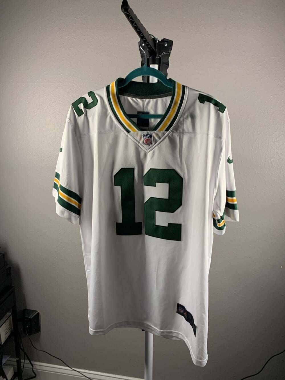 Nike Green Bay Packers Aaron Rodgers #12 Away Game Jersey